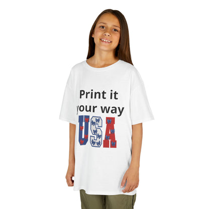 BrightKids Heavy Cotton Tee For Kids With Durable Twill Tape