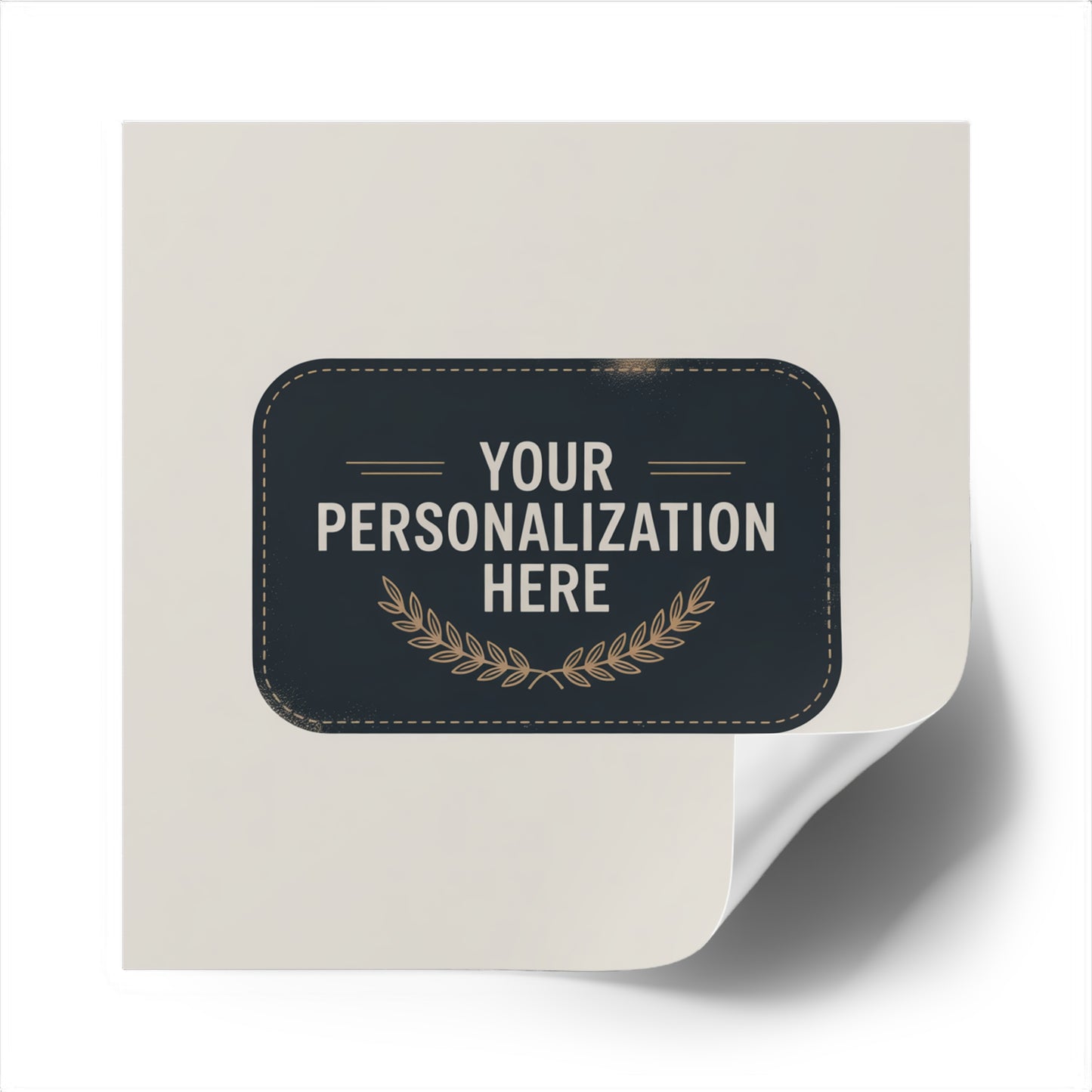 Customizable Square Stickers for Personalization