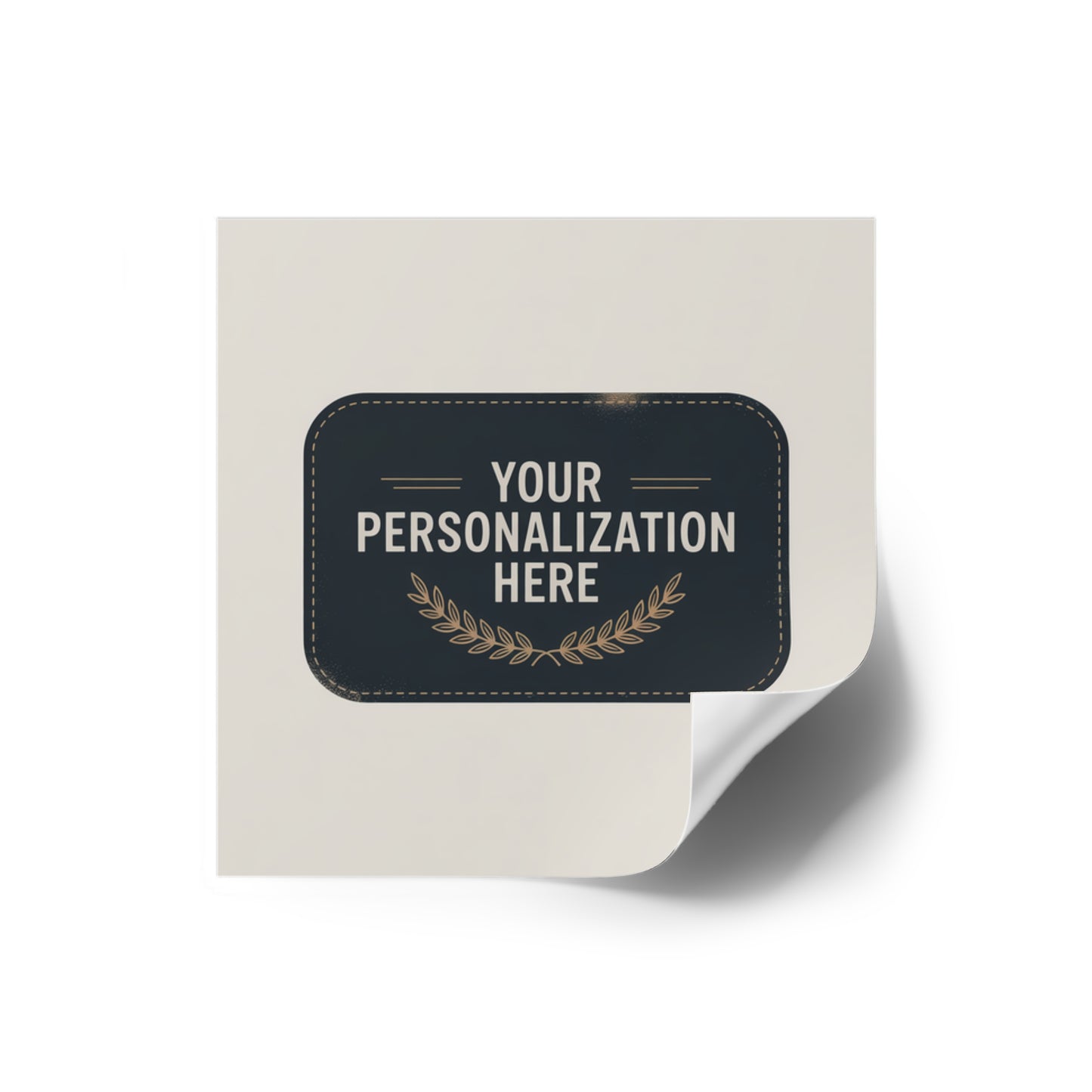 Customizable Square Stickers for Personalization