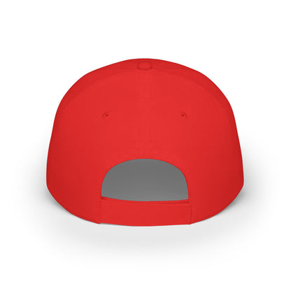 Floral Butterfly Low Profile Baseball Cap — Embroidered Flower Wings Hat