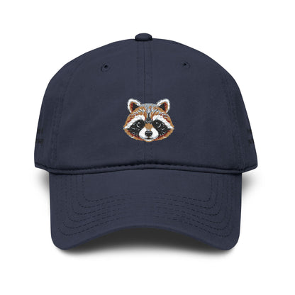 Embroidered Raccoon Baseball Cap — Washed Cotton Snapback