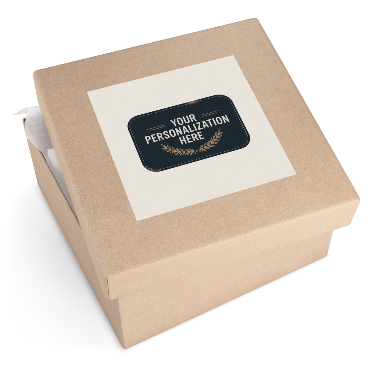 Customizable Square Stickers for Personalization