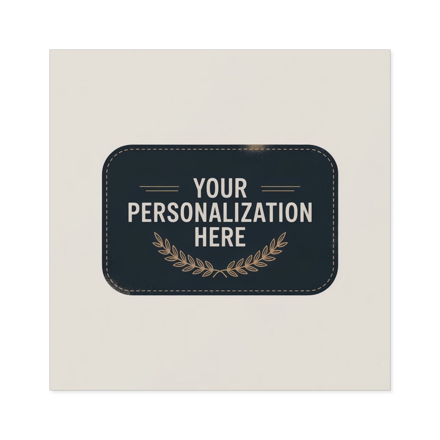 Customizable Square Stickers for Personalization