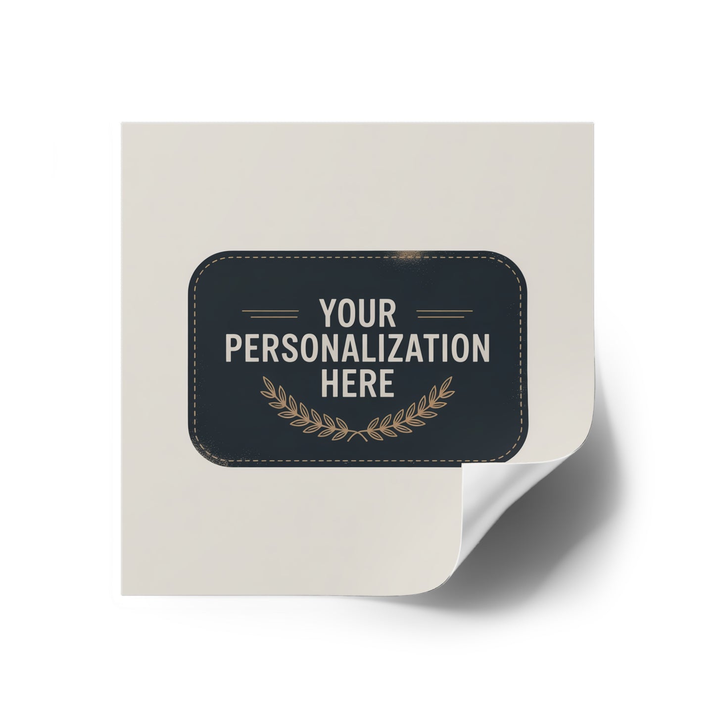 Customizable Square Stickers for Personalization