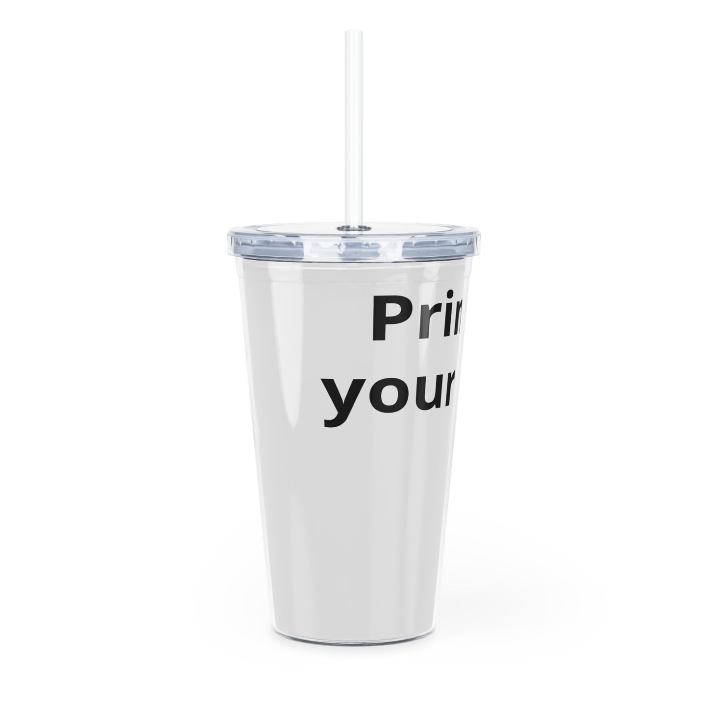 Personalize your way Plastic Tumbler with Straw