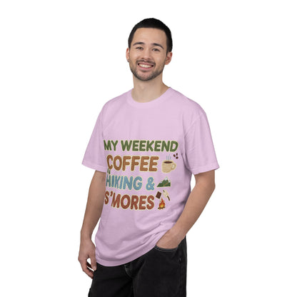 My Weekend "Coffee Hiking & Smores"Dyed T-shirt