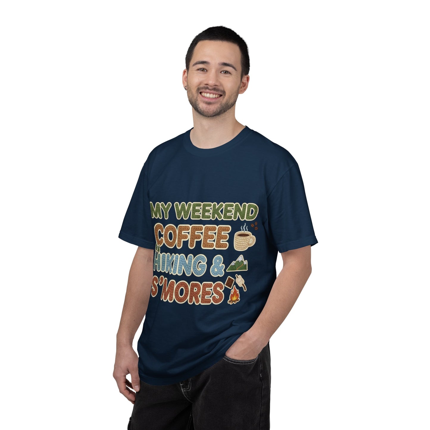 My Weekend "Coffee Hiking & Smores"Dyed T-shirt