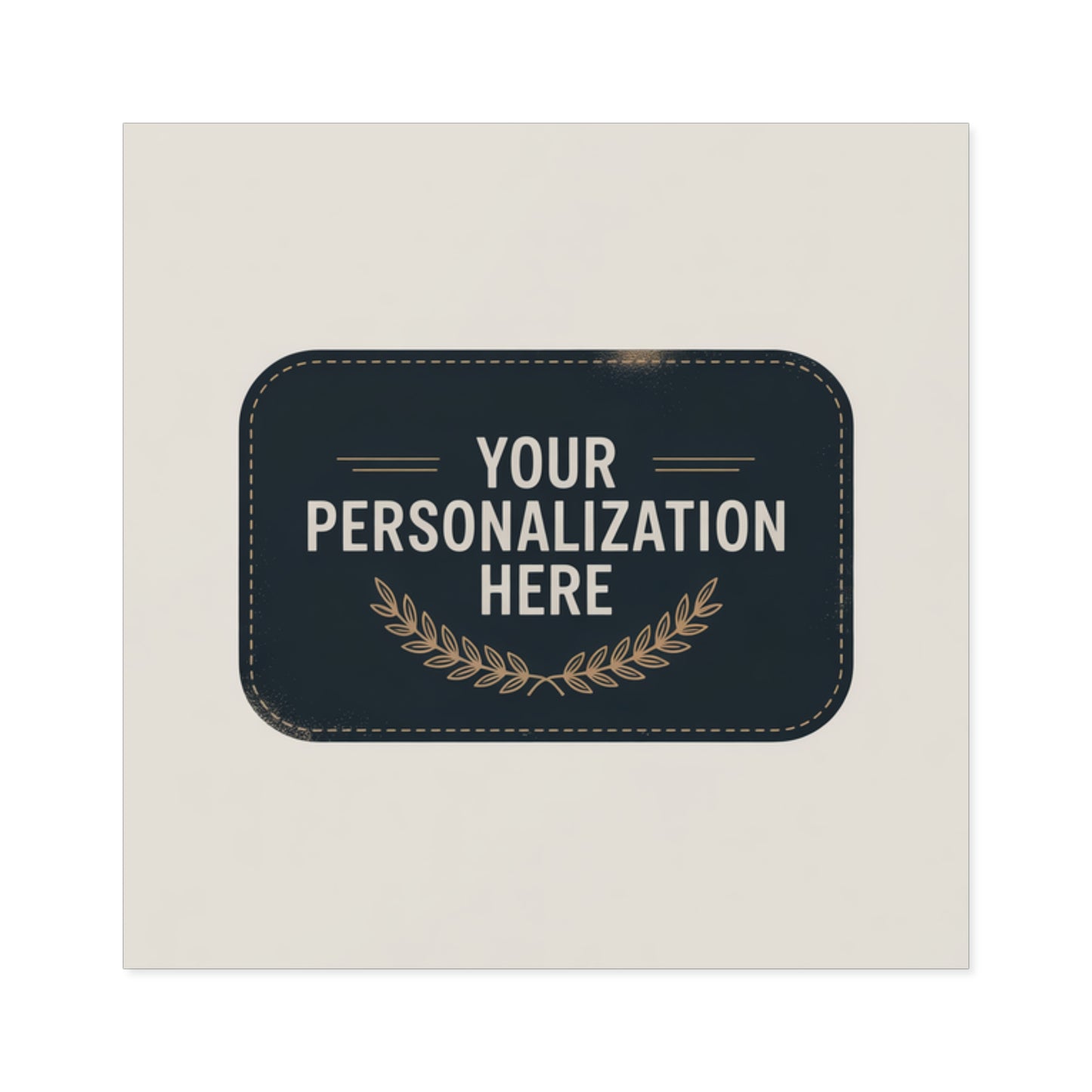 Customizable Square Stickers for Personalization