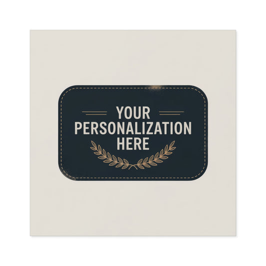 Customizable Square Stickers for Personalization