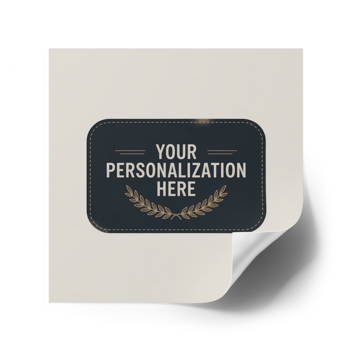 Customizable Square Stickers for Personalization