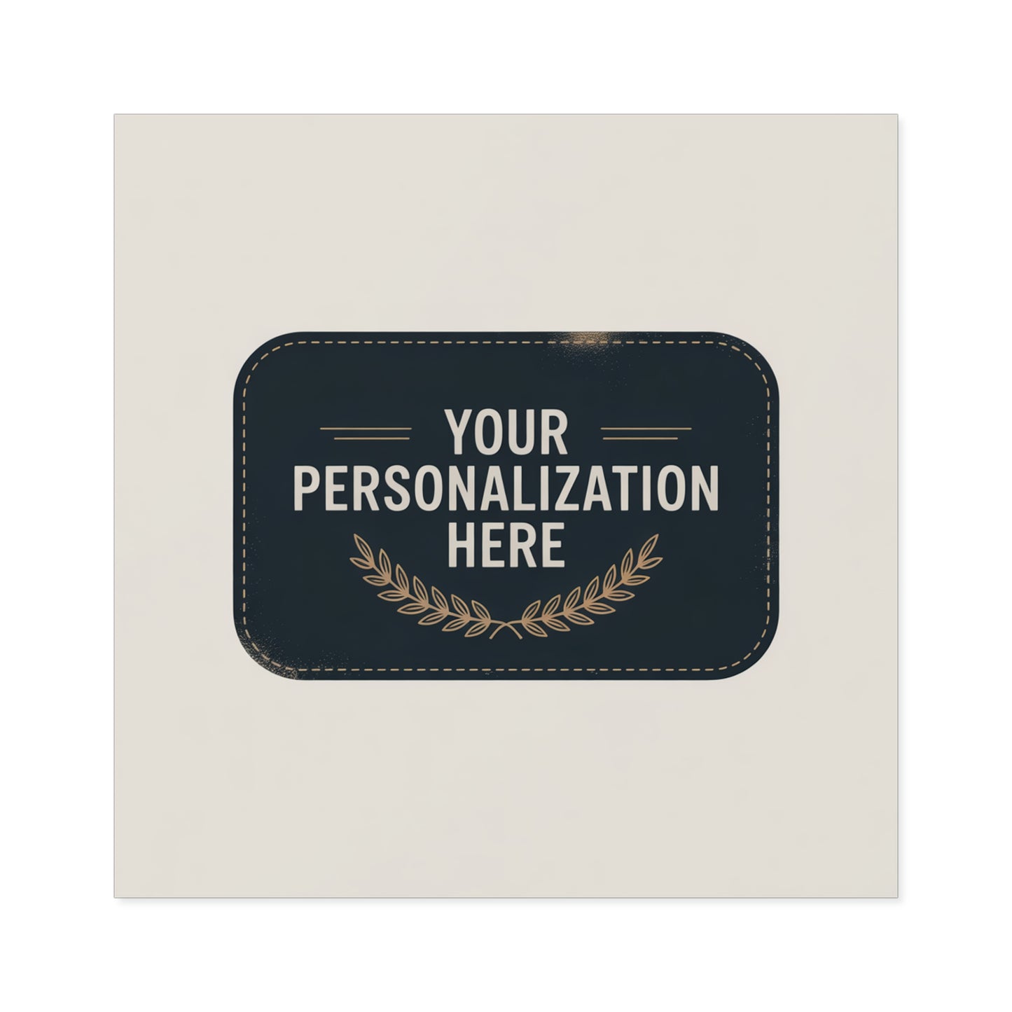 Customizable Square Stickers for Personalization
