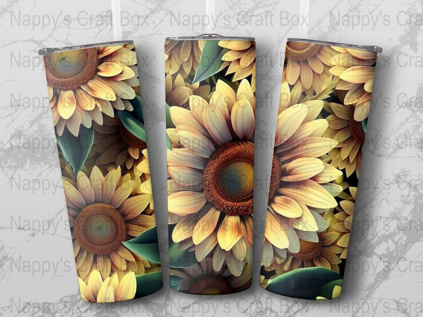 3D Sunflower 20 oz Skinny Tumbler Wrap 3D Sublimation Tumbler Wrap Flower Tumbler Wrap Sunflower Tumbler Wrap Tumbler PNG Digital Download