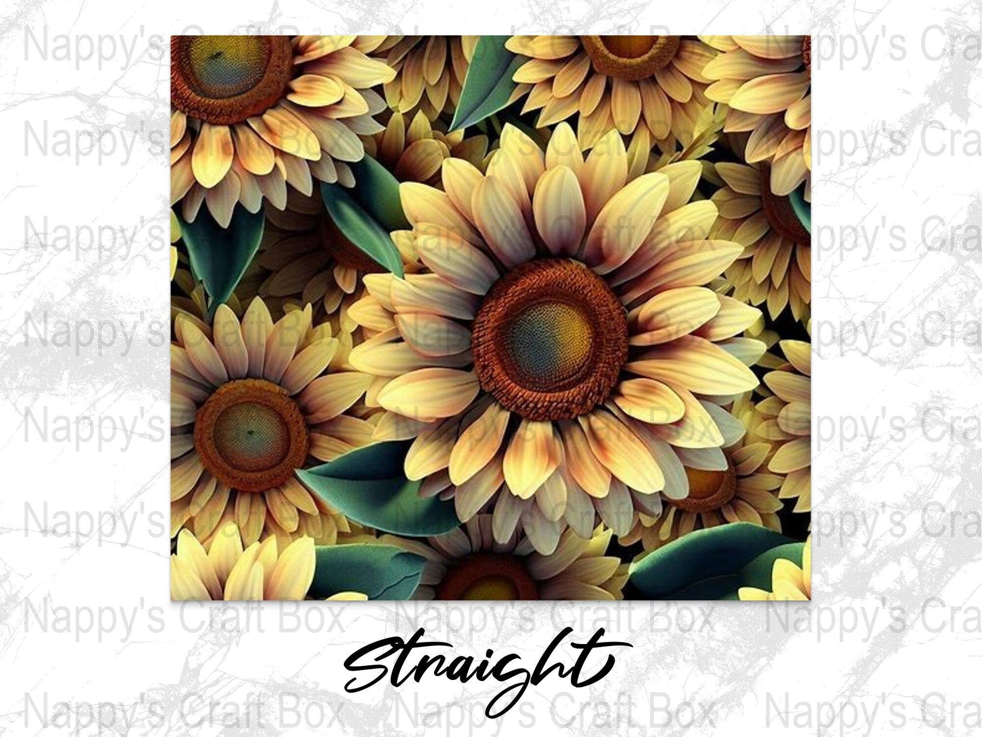 3D Sunflower 20 oz Skinny Tumbler Wrap 3D Sublimation Tumbler Wrap Flower Tumbler Wrap Sunflower Tumbler Wrap Tumbler PNG Digital Download