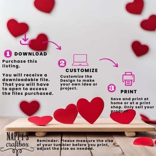 Indigo Blue Butterflies 40oz Tumbler Wrap 3D Sublimation Design (Digital Download)