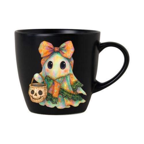 Patchwork Spooky Ghost PNG: Retro Halloween Sublimation Design (Digital Download