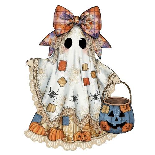 Holiday Ghost Clipart Bundle: Christmas, Halloween, Fall PNGs (Digital Download)