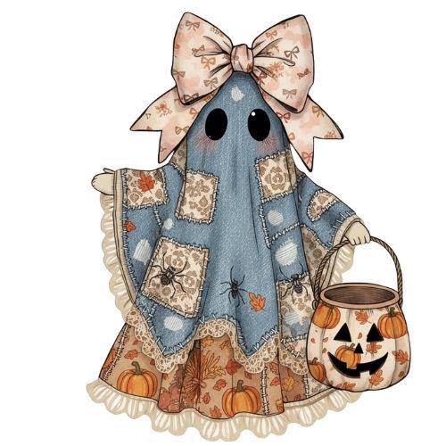 Holiday Ghost Clipart Bundle: Christmas, Halloween, Fall PNGs (Digital Download)