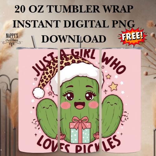 Boujee Pickle Ghost PNG: Halloween Tumbler Sublimation Design (Digital Download)