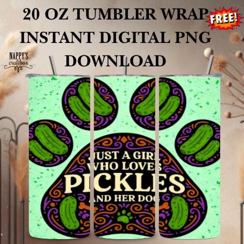 Boujee Pickle Ghost PNG: Halloween Tumbler Sublimation Design (Digital Download)