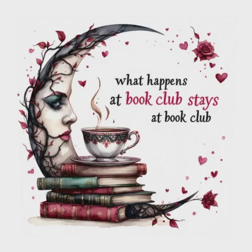 Gothic Book Club PNG: Morally Grey Book Lover Sublimation Design (Digital Download)